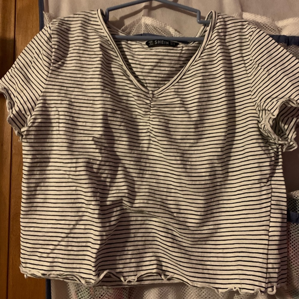 Striped crop top